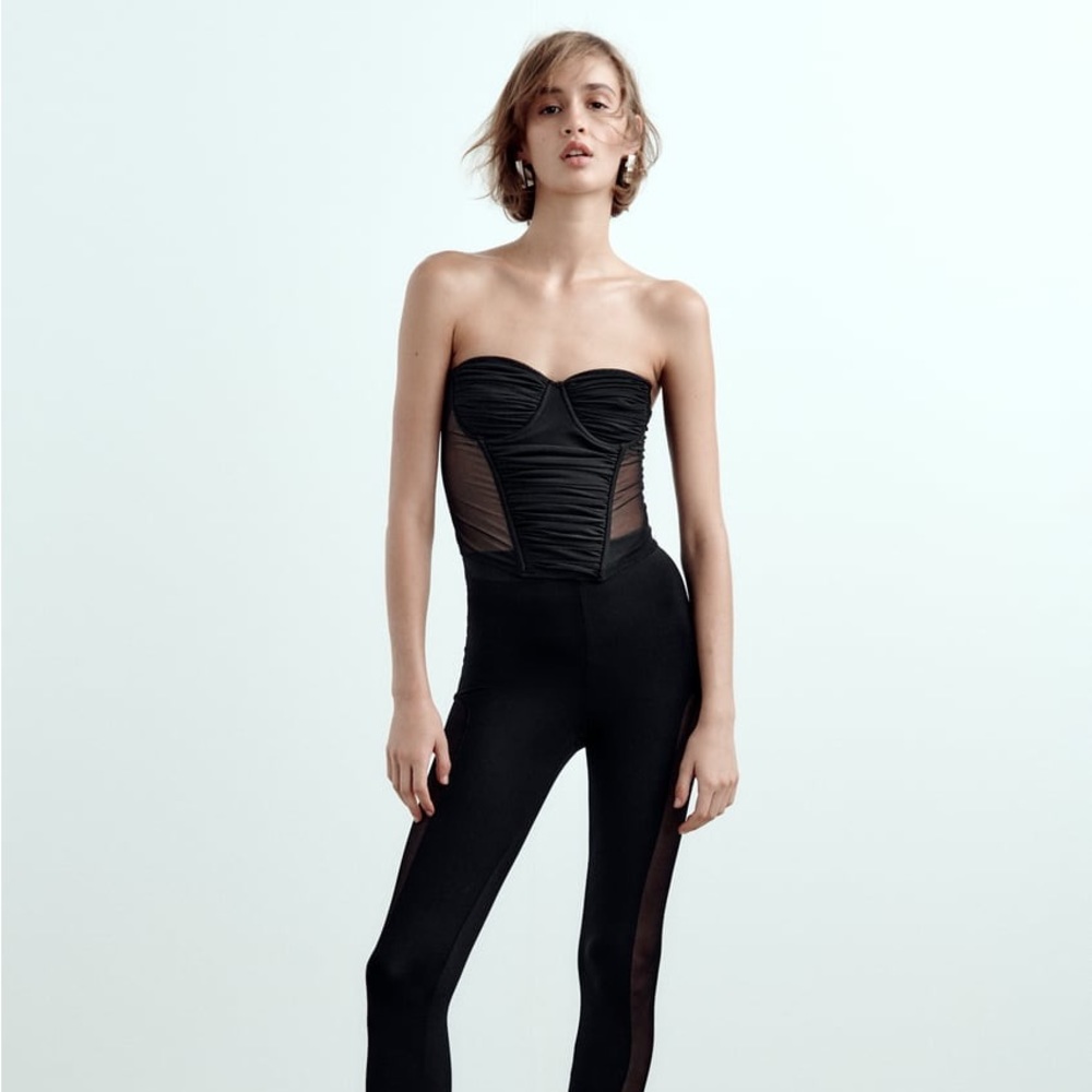 Zara Strapless Tulle Bustier Corset